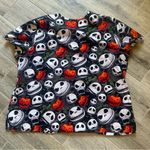 Disney  Scrub Size 2XL Top Jack Skellington Nightmare Before
Christmas Halloween Photo 3