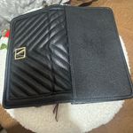 PINK - Victoria's Secret  Black Quilted Clutch Photo 3