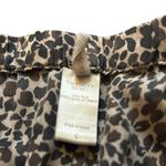 Victoria's Secret Victoria’s Secret 100% Silk Cheetah/Leopard Print Ruffle Trim Shorts Photo 2