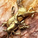 14K Gold Horse & Pony Pendant Photo 11