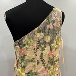 Mac Duggal  68606 Beige One Shoulder Floral Embroidered Gown in Yellow Multi 12 Photo 8