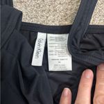 Calvin Klein Pleated Front One Piece Swimsuit Tummy Flattering Black 10 Photo 6