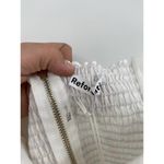 Reformation Madilyn White Linen Strapless Foldover Mini Dress Size 12 NWT Photo 90