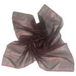 Ny&co NY &  Burgundy Striped Sheer Scarf Photo 3