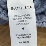 Athleta  Women’s Size 4‎ Lt Blue Farallon Heathered Wide Crop Pant Photo 6