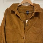 Gap NWT  Oversized Corduroy Shirt Women’s XXL Light Brown Tan Shacket Button Down Photo 3