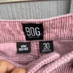 BDG  urban outfitters mom high rise Pink Corduroy Straight Leg Pants size 30 Photo 4