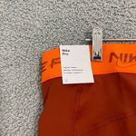 Nike NEW  Pro Dri Fit Mid-Rise Shorts Women XXL Orange 3in GRX Athletic Training Photo 4
