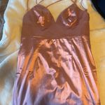 Lulus Pink Satin Dress Photo 2