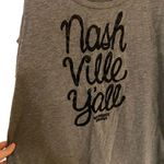 Wildhorse saloon Nashville cold shoulder short sleeve shirt gray black XL Black Photo 2