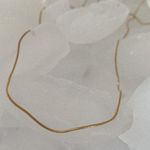 Thin Snake Chain Necklace Gold Snake Chain Necklace Photo 4