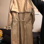 JustFab Neutral brown classic Trench Coat jacket Photo 6