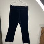 Free People Black In My Feelings Cropped Slim Velvet Flare Pants Photo 2