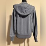 EUC Free People Movement Blue V Neck Hooded Cropped Pullover 2 pockets size XS Photo 5