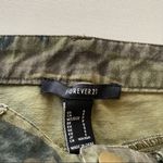 Forever 21  Camo Print Tuxedo Stripe Denim Mini Skirt Photo 8