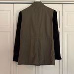 Splendid olive cotton mixed media utility jacket size small Photo 4