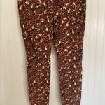 Free People  We The Free Sun Chaser Cord Floral Printed Skinny Jeans Pant Size 30 Photo 11