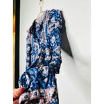 SEA NEW YORK Brigitte Blue Printed Border Ruffle Romper Size 2 Photo 5