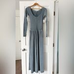 Free People Movement NEW! Free People FP Movement Hot Shot Wide Leg Onesie Summer Storm Gray Size XS Photo 4