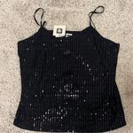 Anne Klein Black Sequin Top Photo 2