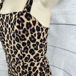 Band of Gypsies Womens size Small Leopard Wide Leg Split Hem Jumpsuit Mob Wife Photo 4