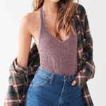 Urban Outfitters Out From Under Outfitter Brooke Shimmer Halter Bodysuit Size S Photo 1