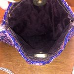 Handmade y2K Purple and Blue Patterned Beaded Mini-Satchel Photo 5