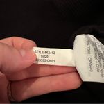 Madewell Elwood Knot Front Ribbed Knit Long Sleeve Black Top Sz XL Photo 7