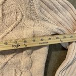 J Jill Cardigan Womens Sz M Hooded Cable Knit Button Light Pink Sweater Soft Size M Photo 5