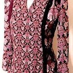Xhilaration Maroon & Purple Floral Paisley Fit & Flare Mini Dress, XS-NWT Photo 0