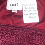 SUBOO Castaway Crochet Bottom in Burgundy nwot Size L Photo 4