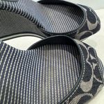 Coach Vintage Tawney Wedge Espadrilles Platform Y2K Sandals Monogram Blue Denim Photo 8