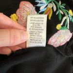 Umgee  USA Black Sleeveless Dress Small Boho‎ Floral Embroidered Tunic Shift Photo 6