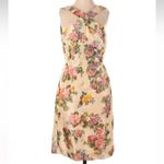 J.Crew Collection Cream & Pink Halter Neck Sheath Midi Dress Women’s Size XXS Photo 1