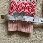No Boundaries Pink and Red Knit Sleeve with Silver Fringe Sweater Photo 4
