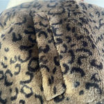 Leopard Faux Fur Vest Brown Black Zip Front Size L Chic Winter Statement Layer Size L Photo 6