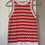 Loft  colorful knit scalloped tank sweater Photo 7
