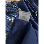 Sugar Lips  Women's Small Navy Floral Ruffe Collar Tie Front Open Kimono‎ Beach Photo 4