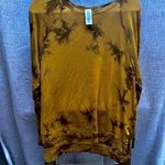 Joy Lab Women's Activewear Sweatshirt Size L Yellow Tie Dye Pullover Crew Neck Photo 0