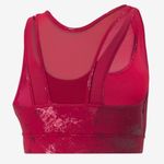 Puma Women Mid Impact Fashion Luxe Ellavate Persian Red-Matte Foil Pr Bra Size M Photo 3