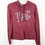 Vans Maroon Long Sleeves Kangaroo Pocket Drawstring Hoodie Sweatshirt, Small Photo 0