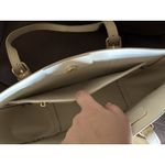 Steve Madden Tote Set Bag Sesame Solid Beige Faux Leather Shoulder NWT Photo 8