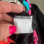 Vintage 80s Carol Weir high rise high hip neon ruched two piece bikini swimsuit Pink Size 12 Photo 8