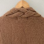 Anthropologie Copper Knit Braided Vest Sweater | Size Small Photo 6