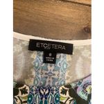 Etcetera  Womens 8 Blue Sleeveless Boho Top Photo 2
