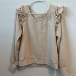 Nation Ltd  Esther Sweatshirt in White Chocolate Size: XXL Photo 3
