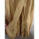 NWT Endless Blu size L Mustard Yellow Tiered Linen Blend Maxi Skirt Boho Size L Photo 5