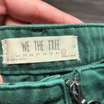 Free People Free People We the Free Zip It Up Mini Jean Skirt Green Cotton size 31 *251 Photo 8