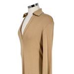 Vince Long Sleeve Polo Dress Johnny Collar Beige Pima Cotton Size Large Photo 3