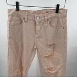 BLANK NYC NWOT Destroyed Boyfriend Jeans Ditz Blush Pink Distressed Rips Size 24 Photo 4